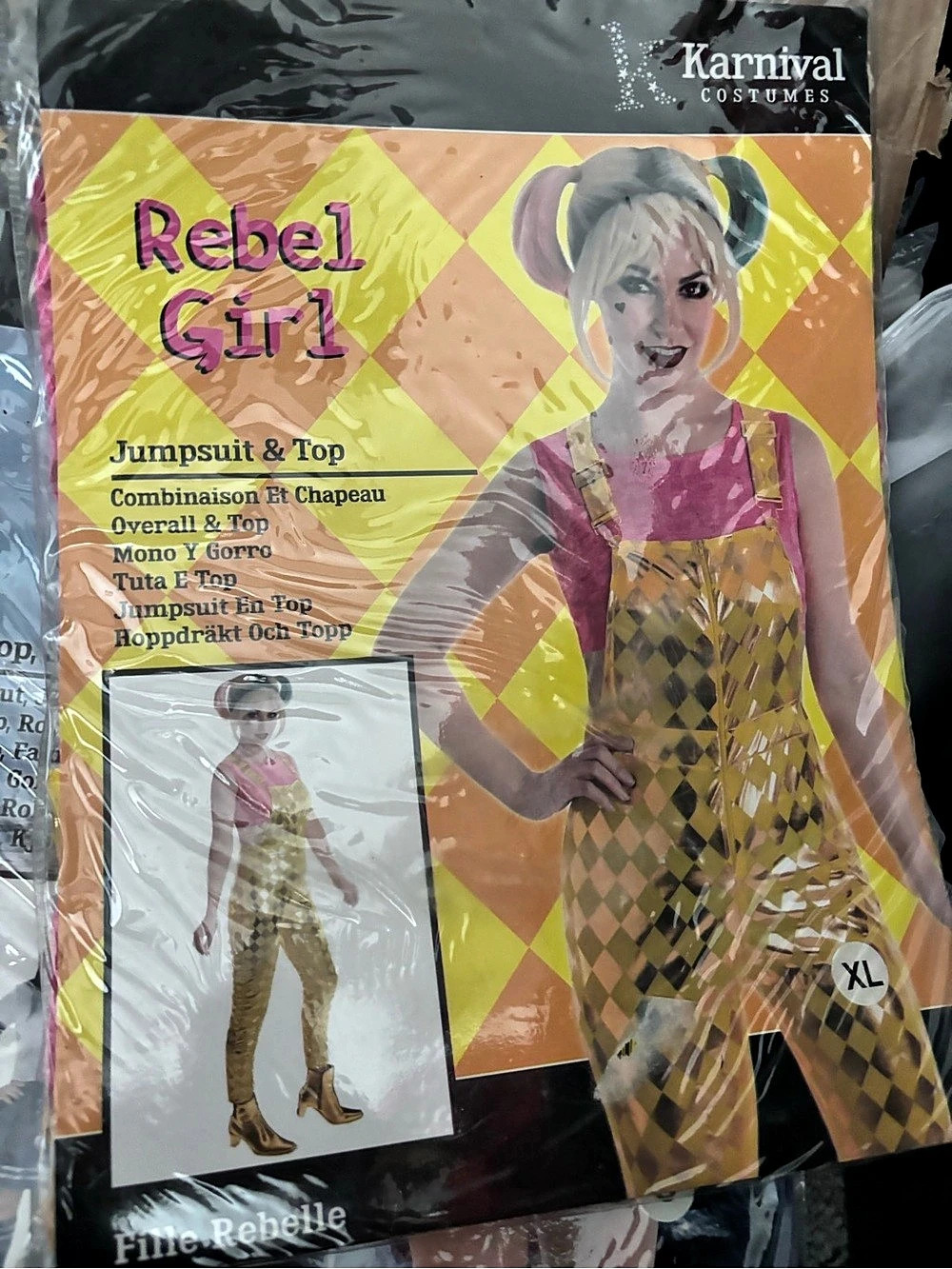 Karnival Costumes Rebel Girl Costume Jumpsuit & Top XL